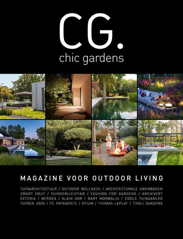 Chic Gardens, hét magazine voor outdoor living & outdoor design. Cover editie 2 2023.