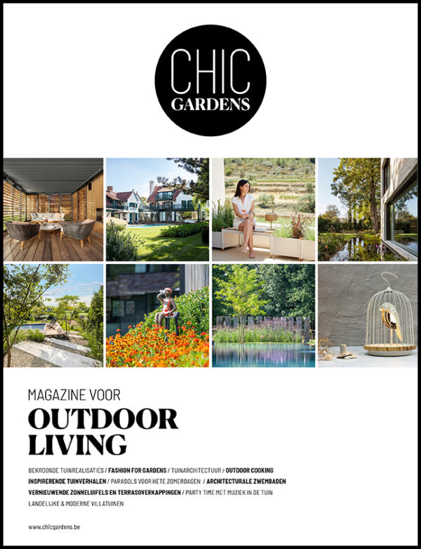 Cover Chic Gardens lente/zomer 2024, jouw magazine voor outdoor living